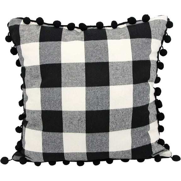 Buffalo Plaid Pillow Covers 18 x 18 inch – Premium Plaid Throw Pillow Covers – Buffalo Check Pillow Covers – Lovely Farmhouse Style Throw Pillows for Couch and Bed