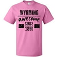 thumbnail image 3 of Inktastic Wyoming Awesome Since 1890 T-Shirt, 3 of 5