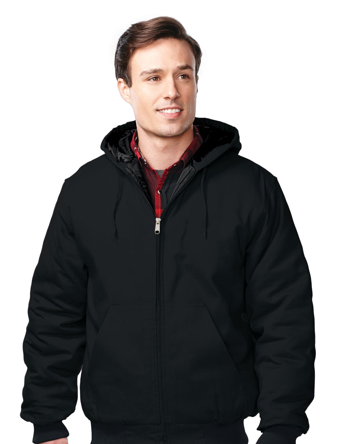 TriMountain Men's Cotton Canvas Hooded Jacket