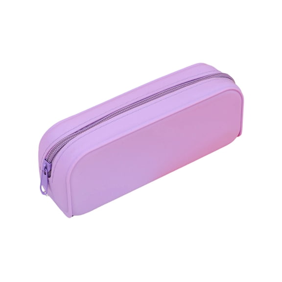 Hyknon Silicone Pencil Case Small Aesthetic Pencil Pouch with Zipper Waterproof Stationery Pen Bag for Makeup Classroom College Office