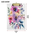 thumbnail image 2 of Flower Bouquet Acrylic Clipboards A4 Standard Letter Size Clipboard 12.5" X 9" Clip Board for Students Teacher Office, 2 of 7