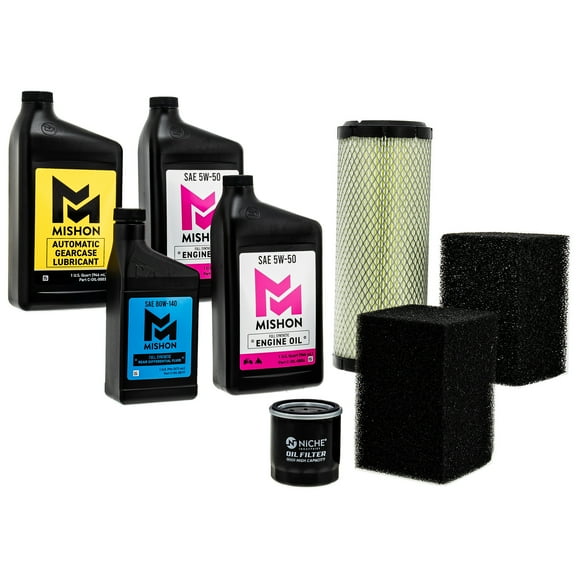 Mishon Full Service Oil Change Kit for Polaris Ranger 400 2x4 2002-2004 MK1012847