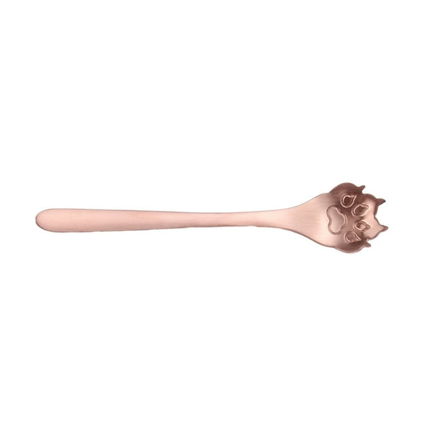 Cuchara de Té Yuarrent de Acero Inoxidable Pata de Perro Oro Rosa