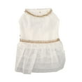 thumbnail image 1 of Vestido de malla de princesa para mascotas de color blanco: vestido de novia suave y transpirable para perros pequeños Summer Breeze, 1 of 8
