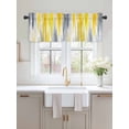 thumbnail image 2 of Valances for Windows Abstract Grey Rod Pocket Cafe Window Treatments Valance Curtains for Kitchen Bathroom Laundry Basement Windows 42"x18", 2 of 9