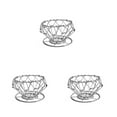 thumbnail image 4 of jesticaly Goutteur à Café Pliable en Acier Inoxydable Support de Rangement Filtre Cône Réutilisable Fournitures Décoration Argent 3Ensemble, 4 of 6