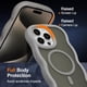 thumbnail image 4 of Funda magnética para iPhone 16 Pro, compatible con MagSafe, diseño de marco ondulado transparente 2025, funda protectora de borde suave, bonita, transparente, mate, a prueba de golpes, 4 of 6