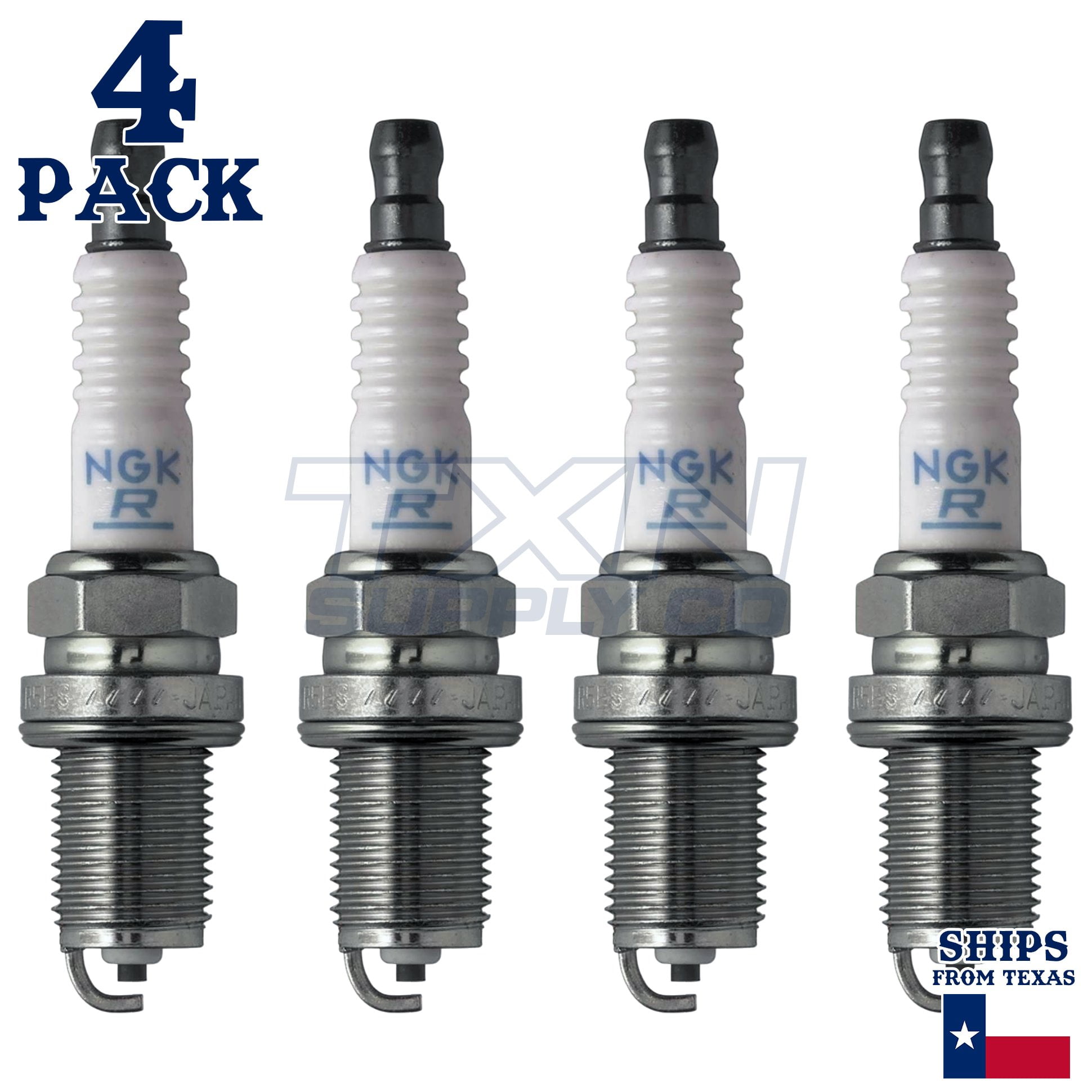 NGK 7938 V-Power Spark Plug - BKR5E, 4 Pack