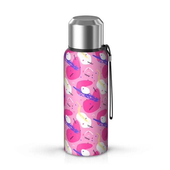 Modern 20oz Stainless Steel Thermal Bottle with Tea Filter and Cup Lid, Vacuum Insulated Coffee Mug with 316L Inner Liner, Leakproof Travel Thermos for Office, Commute & Outdoor