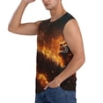 thumbnail image 3 of Balery Cool Fire Man Camisetas sin mangas para hombre, absorbe la humedad y protege contra el mal olor.-X-Large, 3 of 7