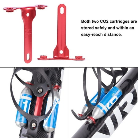 Hilitand Road Mountain Bike Inflating Bracket Bicycle CO2 Bottle Holder Cartridge Holder Riding (Best Road Bicycle Accessories)