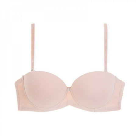 

Shop Clearance! Wire Free Seamless 1/2 Cup Bras Women Ladies Charming Underwear Female Fashion Push Up Bra Comfort Bra