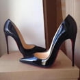 thumbnail image 3 of Women Red Sole Pumps New Sexy Bottom Pointed Toe Black Thin High Heel Shoes 8cm 10cm 6cm Shallow Sexy Wedding Shoe, 3 of 4