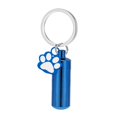 thumbnail image 4 of Llavero conmemorativo con forma de pata de perro, colgante de joyería para cenizas, práctico colgante de joyería Azul, 4 of 9
