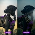 thumbnail image 6 of MASBRILL Reflective Dog Harness No Pull Dog Vest Harness with Handle, Breathable Padded Dog Chest Harness Adjustable for Large Dog-Purple L, 6 of 11
