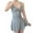 Grey, variant on Sngxgn Women's Swimsuits Swimwear Asymmetric Ruffle Monokinis Bathing Suits(Grey,One Size)