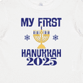 thumbnail image 4 of Inktastic 2025 Babys My 1st Hanukkah Boys or Girls Baby T-Shirt, 4 of 5