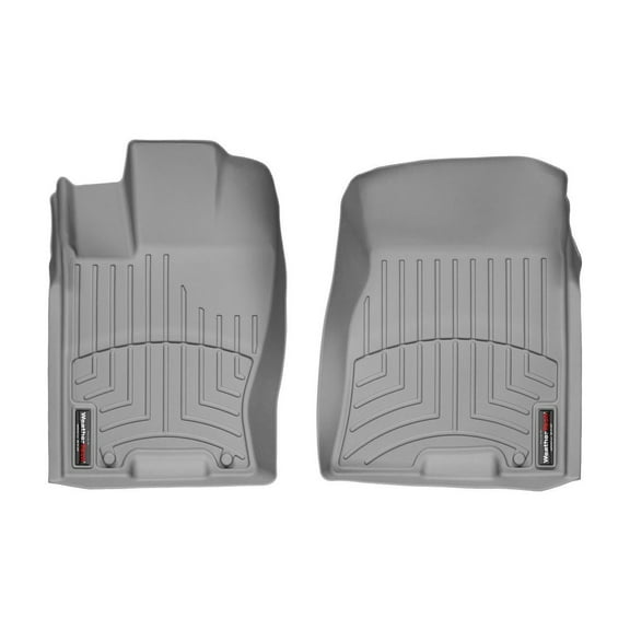 WeatherTech Custom Fit FloorLiners compatible with 2009-2010 Kia Borrego - 1st Row (Driver & Passenger), Grey