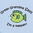 thumbnail image 2 of CafePress - Great Grandma Says I'm A Keeper! Infant Bodysuit - Baby Light Bodysuit, Size Newborn - 24 Months, 2 of 4
