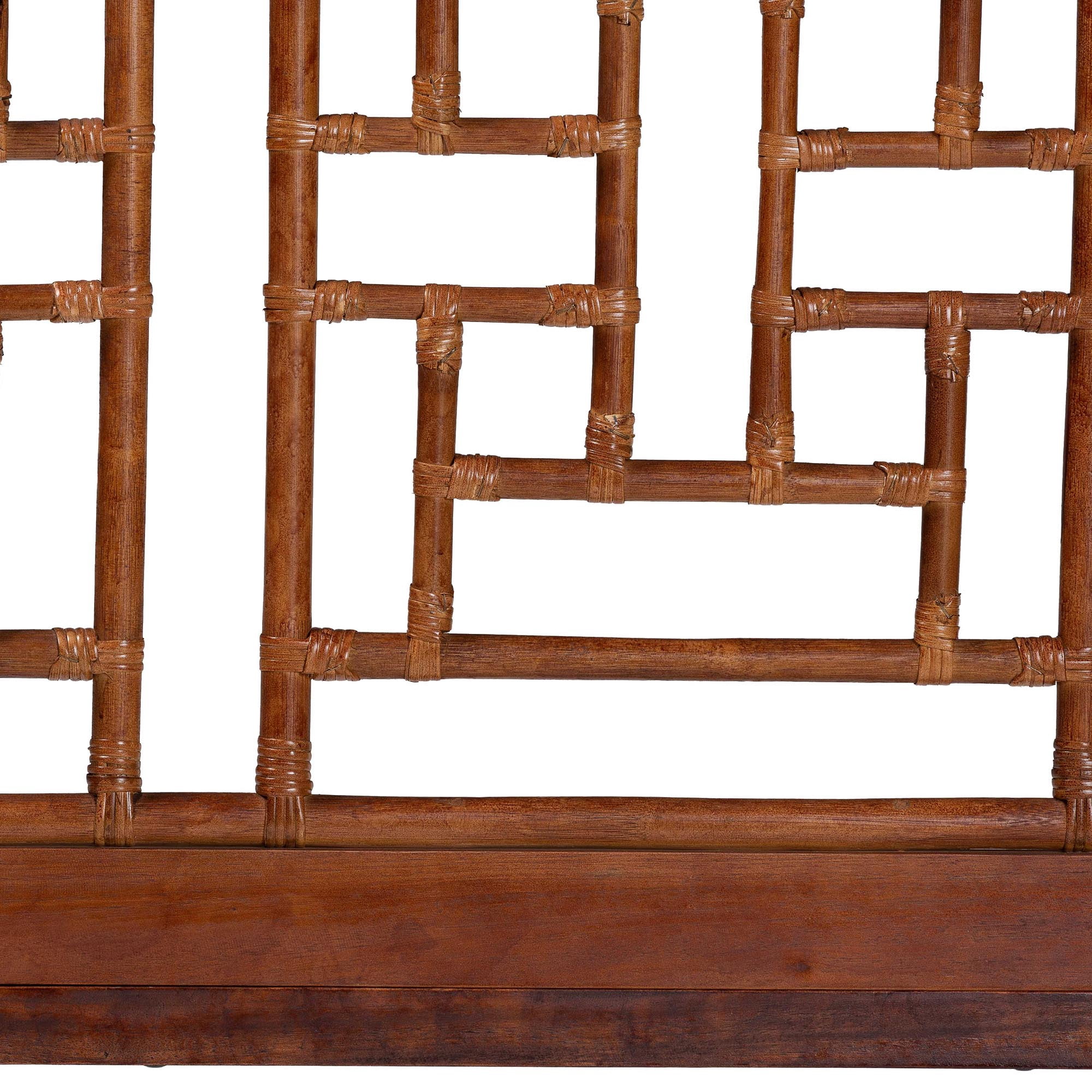 bali & pari Jamuna Boho Headboard, King, Marbled Tortoise Brown