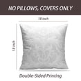 thumbnail image 2 of LALILO Throw Pillow Covers Damask Classic Light Silver With Damask Cushion Cover 18" x 18", 1722 Pack, 2 of 6