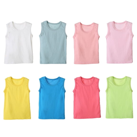 Baozhu Toddler Girls Undershirts, 1-Pack Sleeveless Vest,2-9 Years