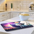 thumbnail image 6 of Wolf Galaxy Forest Dish Drying Mat for Kitchen Counter, Ultra Absorbent Reversible Microfiber Dishes Drying Rack Pad Heat-resistant Mats 18x24in Home Decor, 6 of 7