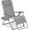 Dove Gray, variant on ANHXN Adjustable Zero Gravity Chair, Monochromatic Color Folding Patio Recliner w/Side Tray, Headrest