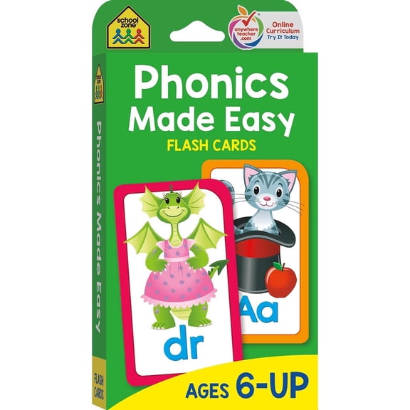 Flash Cards-Phonics Made Easy, 54pk