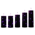 thumbnail image 2 of HaiSphere Purple Flameless Candle in Black Bullet Shape - Halloween Lamp for Bar Wedding Table, Essential Halloween Decorations and Halloween Party Decorations,D, 2 of 7