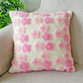 thumbnail image 5 of Home Decor QTOCIO Flower Pillow Cover Faux Lambswool Cushion Cover Sofa Pillow Cushion, 5 of 5