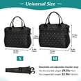 thumbnail image 2 of Iauyy Insulated Thermal Lunch Tote Bag for Women - S/M Sizes Portable Picnic Work Bag ,White Dots, 2 of 6