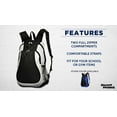 thumbnail image 2 of Large Sports Backpack with Mesh Pockets Set of 10, Bulk Pack - Perfect for School, Office, Outdoor Sports - Grey, 2 of 5