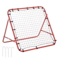 thumbnail image 1 of Red Volleyball Rebounder Net - Football & Baseball Training Aid - Portable, Adjustable Angle - Durable Steel & PE Mesh - Sports Practice Equipment, 1 of 7