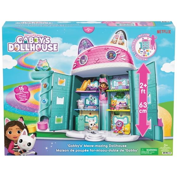 Gabby's Dollhouse Gabby's Meow-mazing Dollhouse, Ages 3