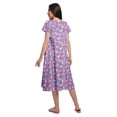 thumbnail image 2 of Moomaya Chemise de Nuit d'Allaitement à Col en V pour Femmes, Imprimée, à Manches Courtes, 2 of 5