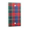 thumbnail image 2 of Yayeee Blank Wall Plate Cover 1-Gang 4.5"x2.7" Home Unused Decorative Outlet, Red Green Pattern, 2 of 7