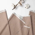 thumbnail image 2 of Crib or Toddler Bed Fitted Sheet 100% Cotton Percale, Beige Pin Dots, 2 of 4