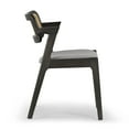 thumbnail image 4 of Set of 2 Berdine Light Brown Faux Leather Upholstered Dining Chair with Black Iron Legs, 4 of 8