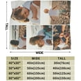 thumbnail image 4 of Sublimation Blanket Thick Sublimation Throw Blanket Heat Press Make My Own Blanket White Blank Blanket Custom Blanket Personalized Blanket Customized Blanket Customizable Blanket, 40"x30" Blankets, 4 of 5