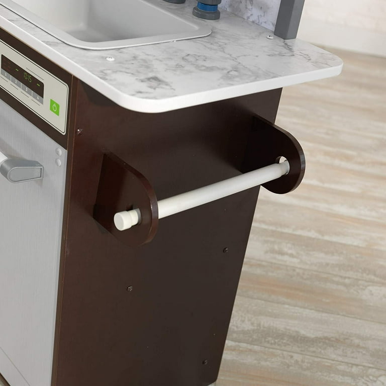 KidKraft Uptown Elite Espresso Play Kitchen with Lights and Sounds