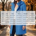 thumbnail image 3 of Enjoytime Winter Coats for Women Double Breasted Mid‑Length Hooded Overcoat Fall Winter Warm Cozy Long Sleeve Outerwear, 3 of 5