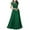 Green, variant on Mother of The Bride Dress for Wedding Classy Sleeveless Bridesmaid Party Long Dresses Ladies Vintage Lace Contrast Chiffon Ruffles Flared Swing Dress Lacey Neckline Evening Dresses for Women