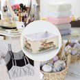thumbnail image 4 of Foldable Fabric Storage Bin Home Cubes Clothing Organizer Bins Large Collapsible Box Basket for Home Organizer Christmas Deer with Greenery, 4 of 7
