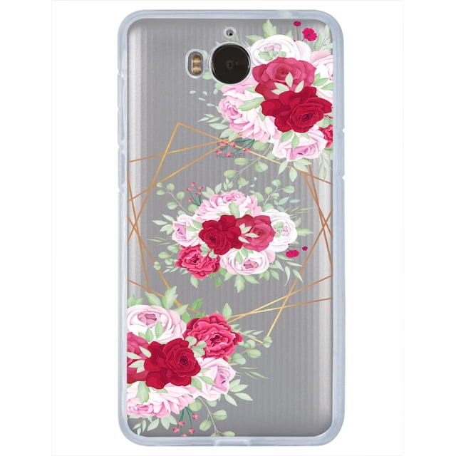 Funda para Huawei Y5P con diseño de Flores y Lineas InstaCase Colección Floral