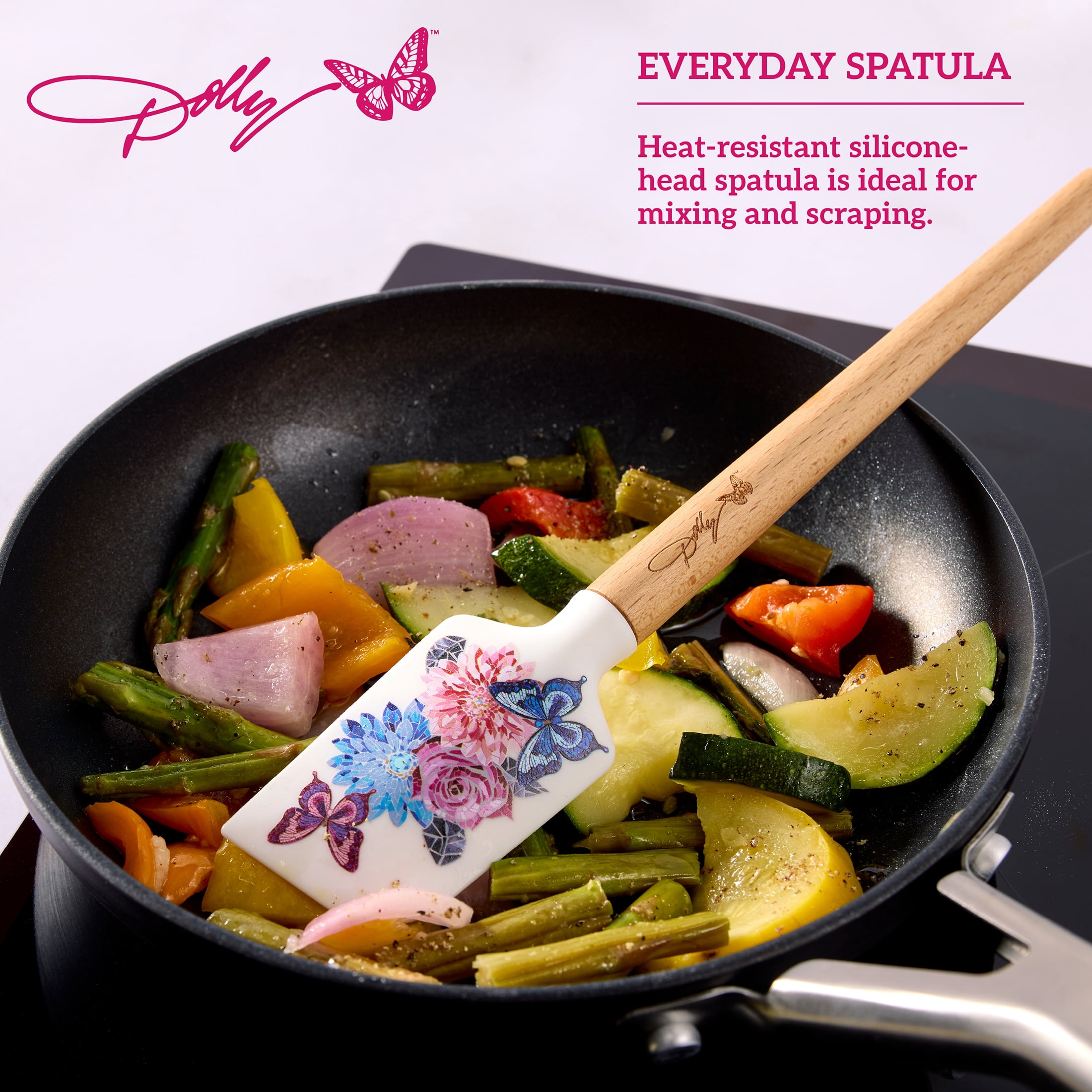 Dolly Parton Spatula and Whisk Set, Rose