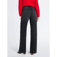 thumbnail image 3 of Free Assembly Women's High Rise Full Length Wide Leg Jeans, 30" Inseam, Sizes 0-26W, 3 of 5