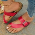 thumbnail image 4 of Dakaela Women's Thong Slide Sandals Cork Footbed Open Toe Slip on Slippers Comfort Flip Flops Shoes, 4 of 6