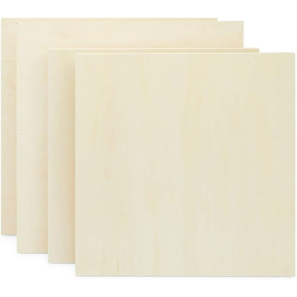 Bright Creations Unfinished Wood Canvas Boards for Painting, 20 x 20