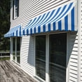 thumbnail image 2 of Awntech 5.38 Ft Nantucket Curved Slope Fixed Awning Canopy (64.5in x 31in x 24in), Bright Blue/White Stripe, 2 of 3